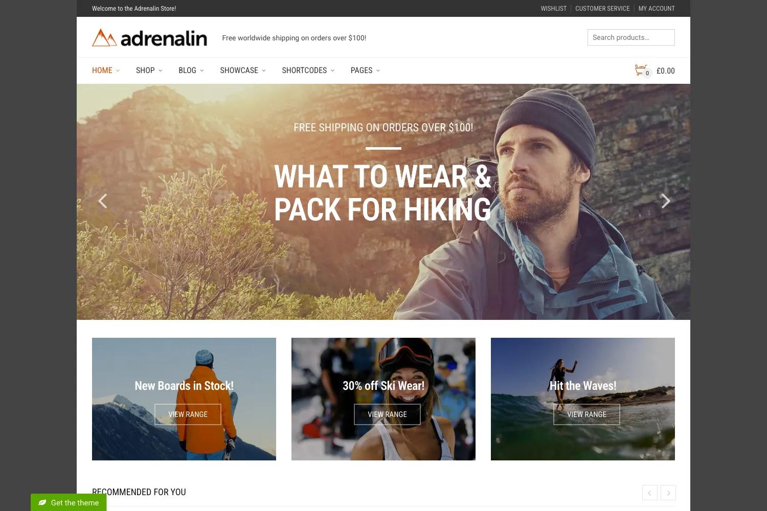 Adrenalin - Multi-Purpose WooCommerce Theme