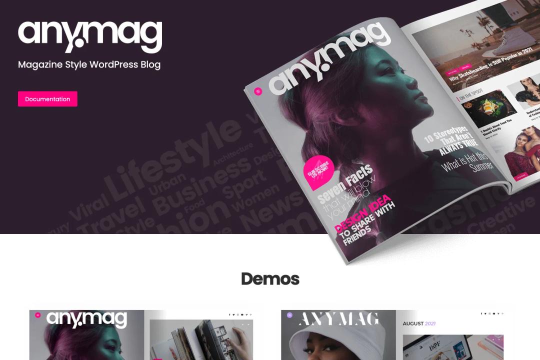 Anymag - Magazine Style WordPress Blog