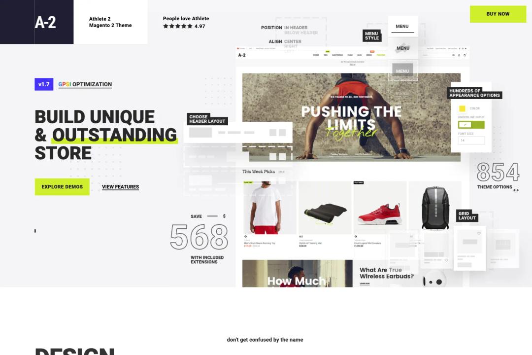 Athlete2 - Strong Magento 2 Theme