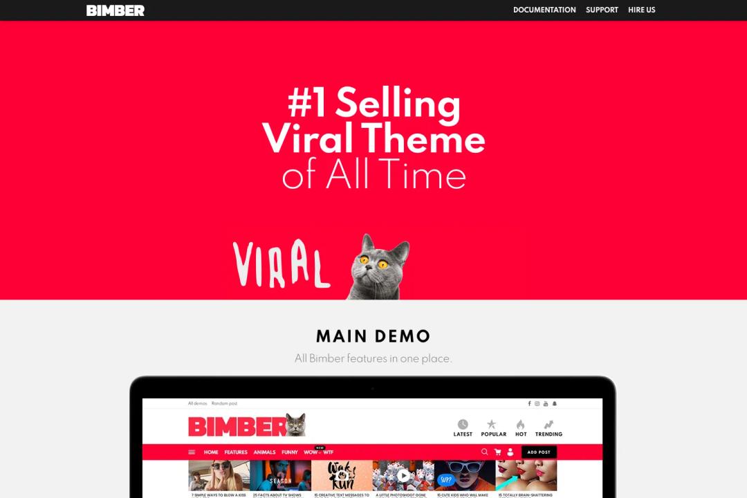 Bimber - Viral Magazine WordPress Theme