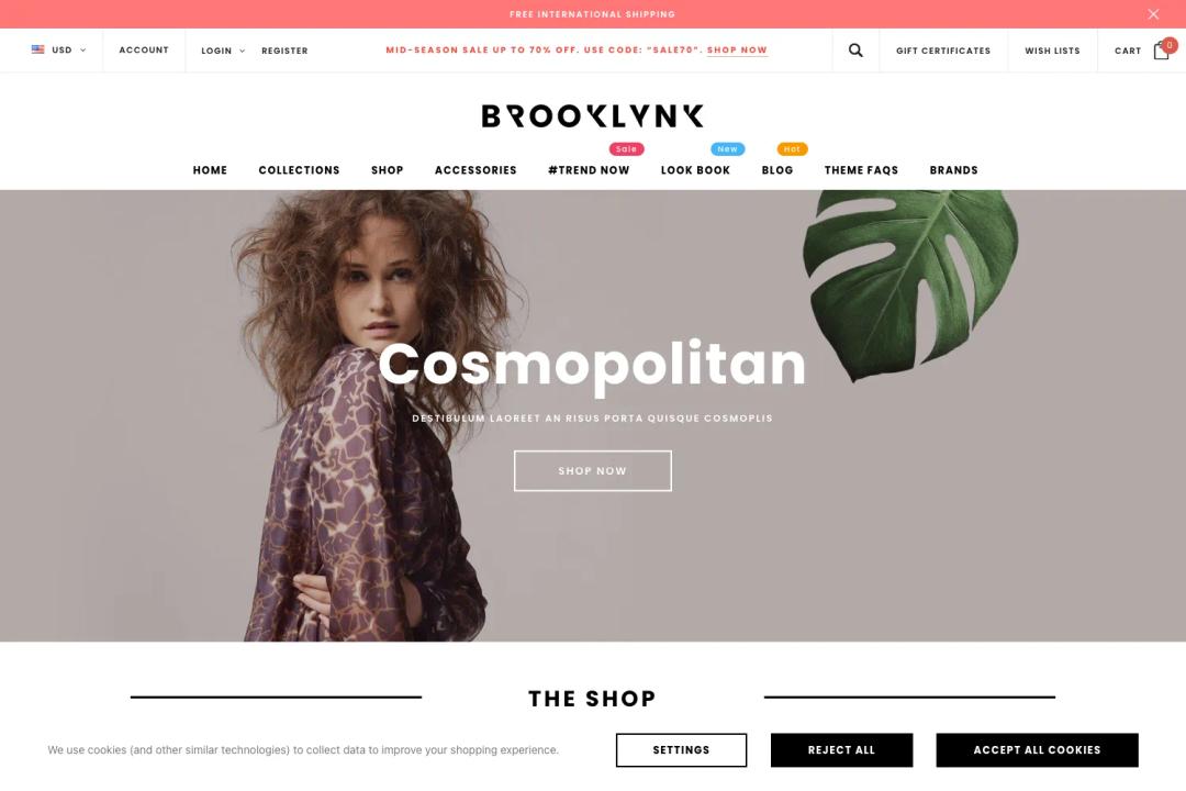 Brooklynk - Fashion BigCommerce Stencil Template