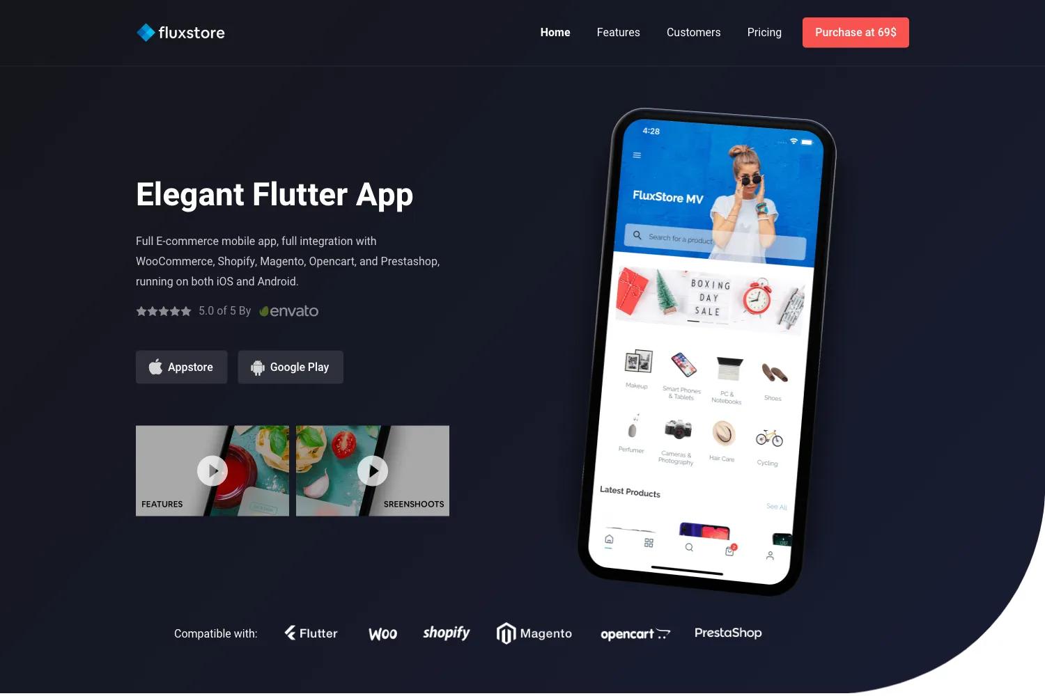 FluxNews - Flutter mobile app for Wordpress