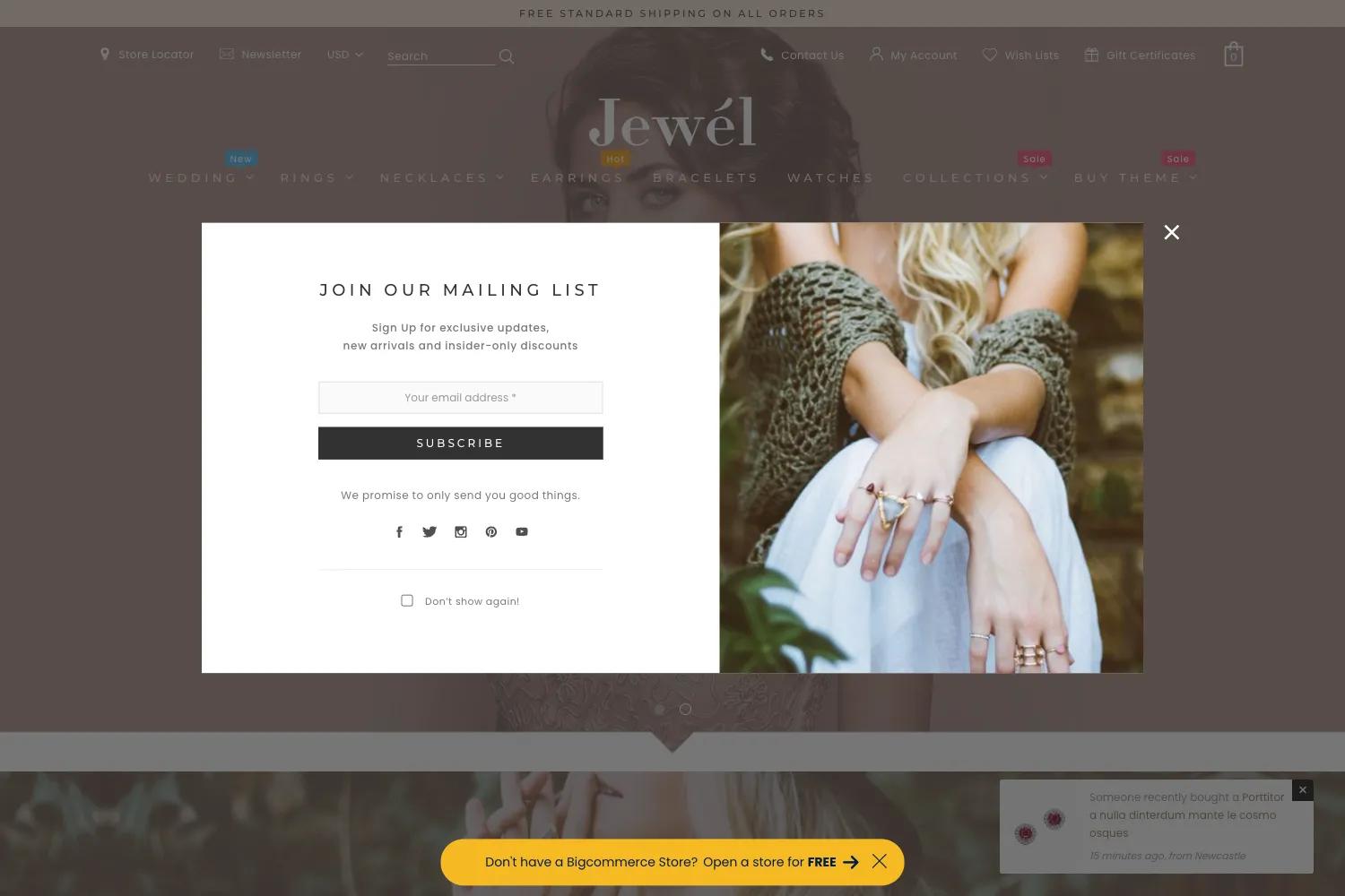 Jewel - Jewelry & Accessories BigCommerce Stencil Theme