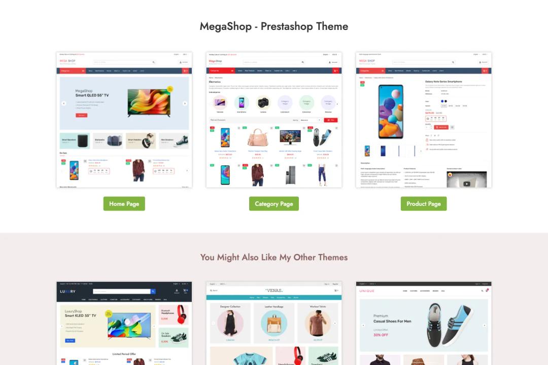 MegaShop - Prestashop Theme