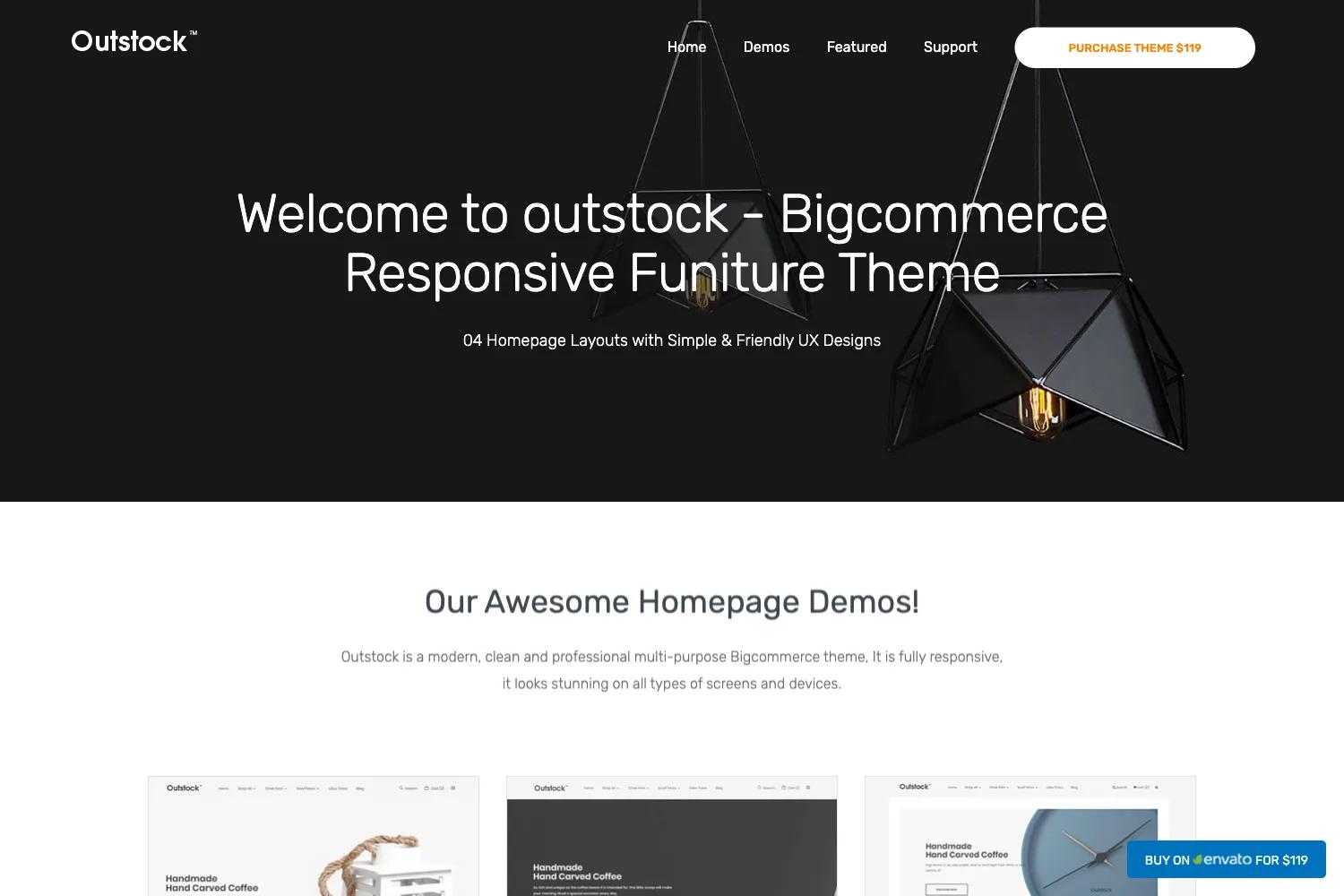 Outstock - Premium Responsive Furniture Bigccommerce Template