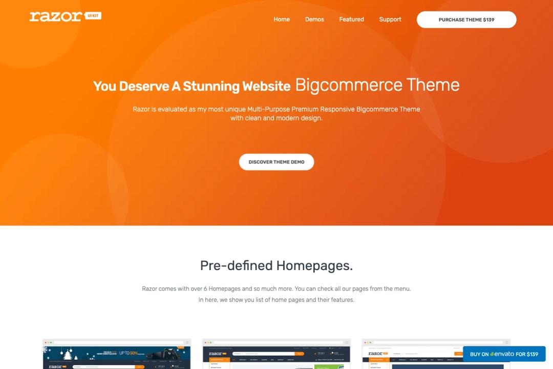 Razor -  Electronics Store Bigcommerce Theme