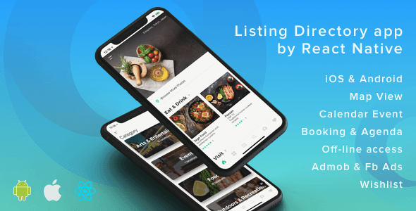 ListApp - Listing Directory mobile app by React Native (Expo version)