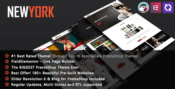 NewYork | Elementor Multi-Purpose PrestaShop Theme