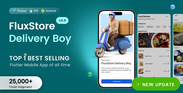 FluxStore Delivery Boy - Flutter App for Woocommerce