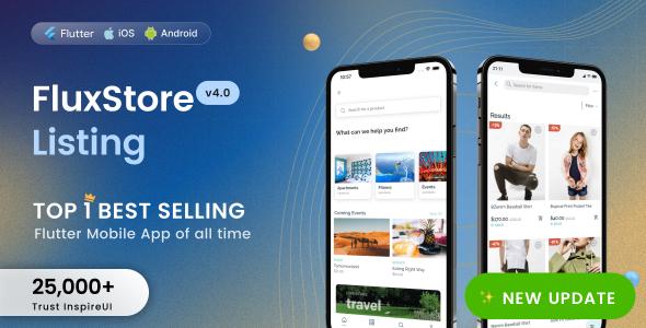 FluxStore Listing - The Best Directory WooCommerce app by Flutter