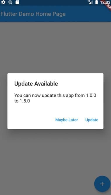 Version Update Alert