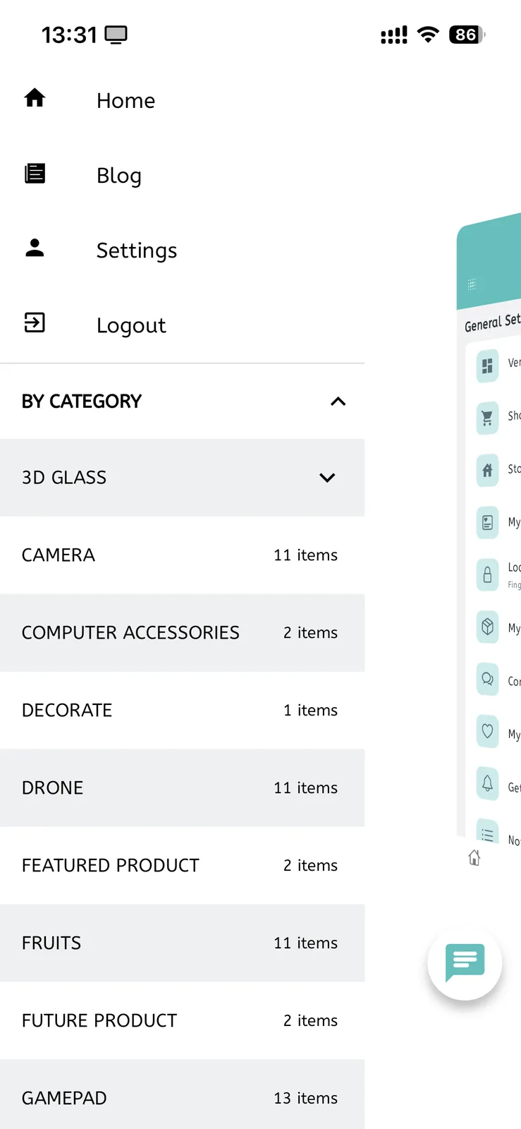 Fluxstore Multi Vendor - Flutter E-commerce Full App - Category navigation