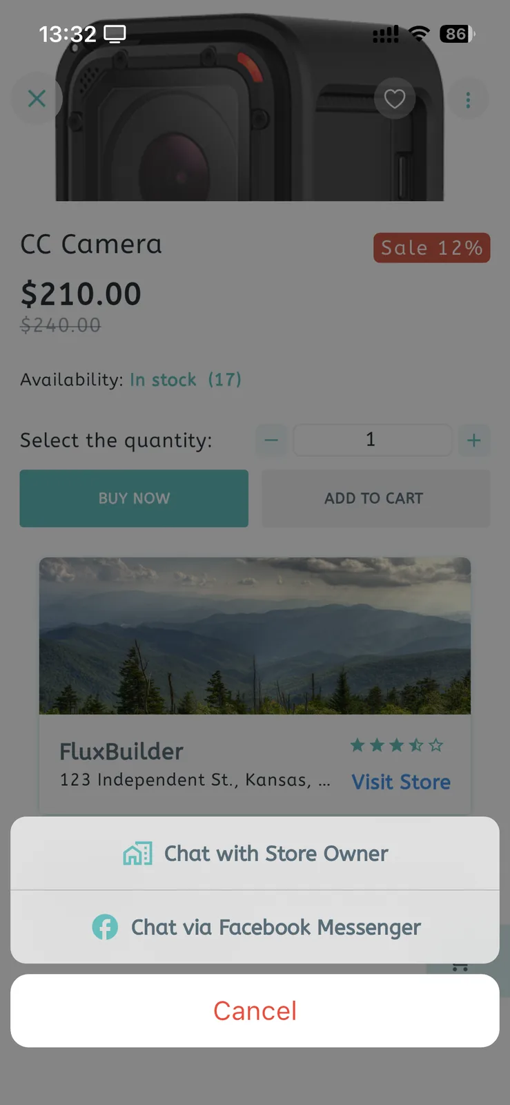 Fluxstore Multi Vendor - Flutter E-commerce Full App - Store owner chat