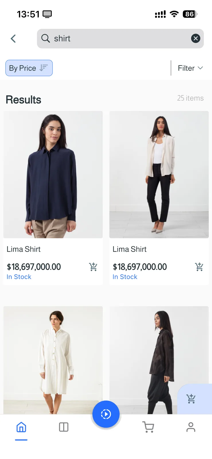 FluxStore Shopify - The Best Flutter E-commerce app - Filtered search results