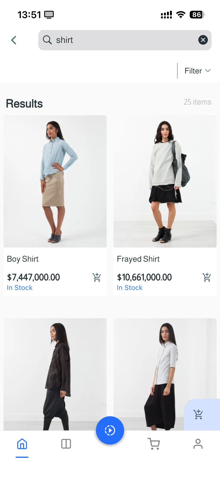 FluxStore Shopify - The Best Flutter E-commerce app - Product search