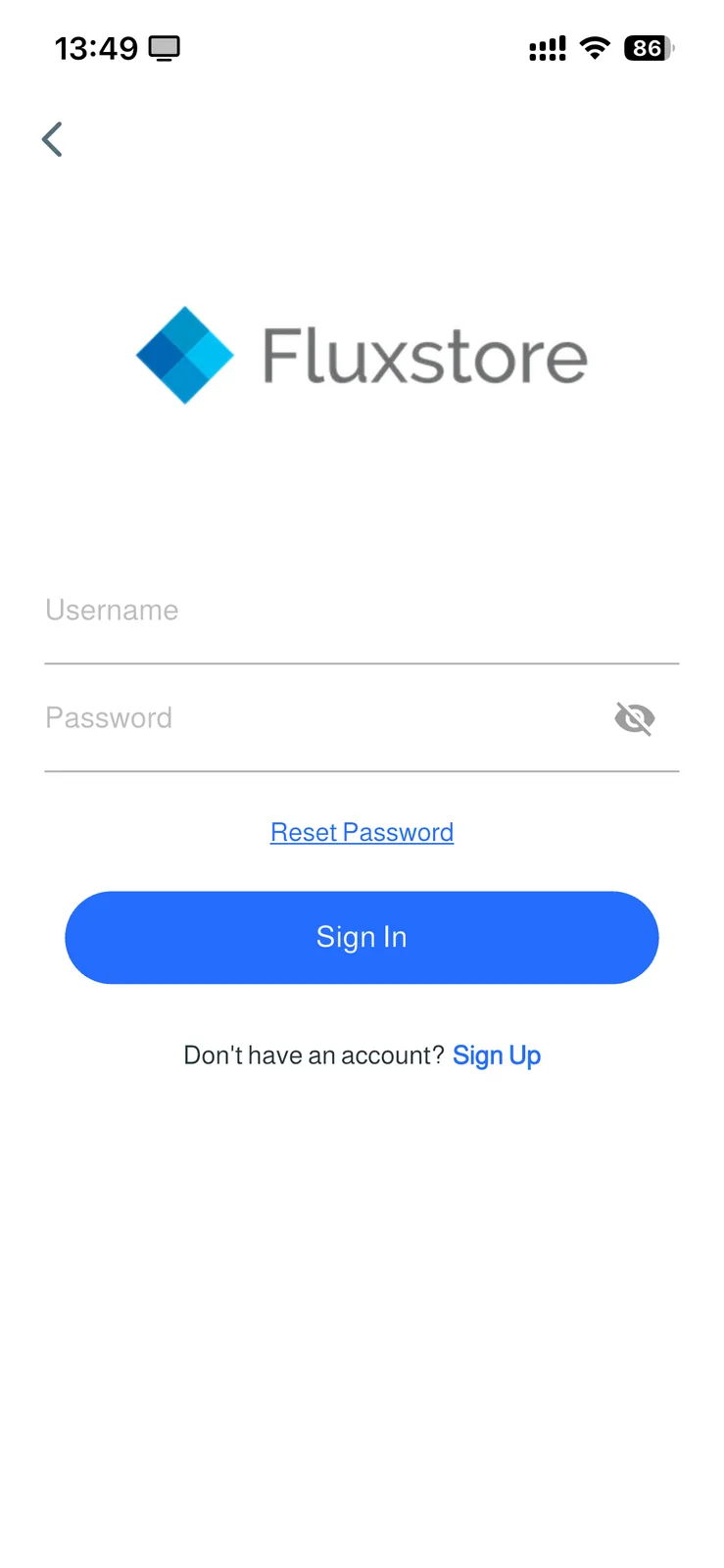 FluxStore Shopify - The Best Flutter E-commerce app - Customer sign in