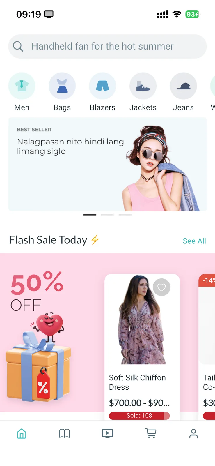 Fluxstore Pro - Flutter E-commerce Full App for Magento, Opencart, and Woocommerce — Home screen