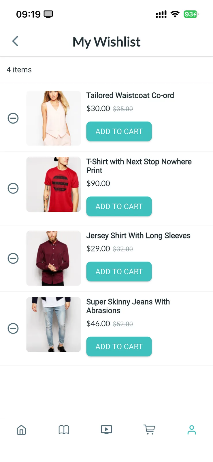Fluxstore Pro - Flutter E-commerce Full App for Magento, Opencart, and Woocommerce — Wishlist