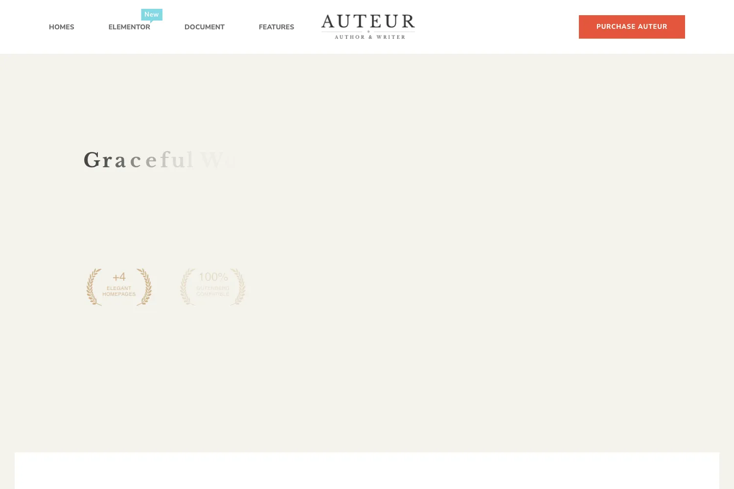 Auteur – WordPress Theme for Authors and Publishers
