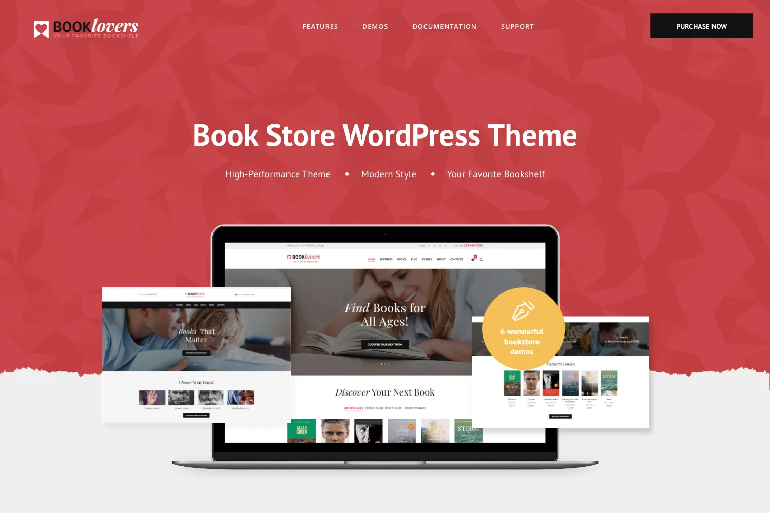 Booklovers - Publishing House & Book Store WordPress Theme + RTL