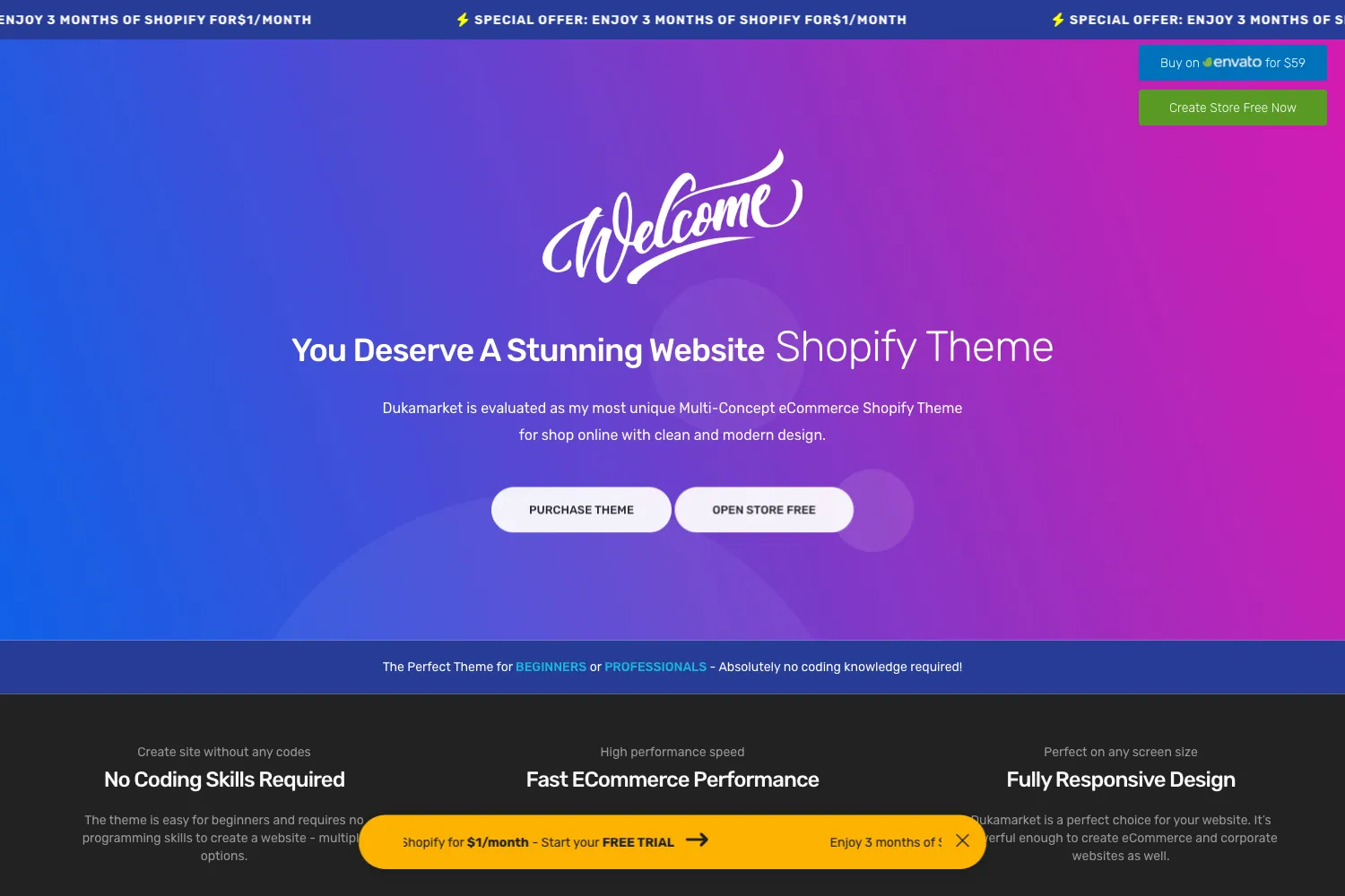 Dukamarket - Multipurpose Shopify Theme