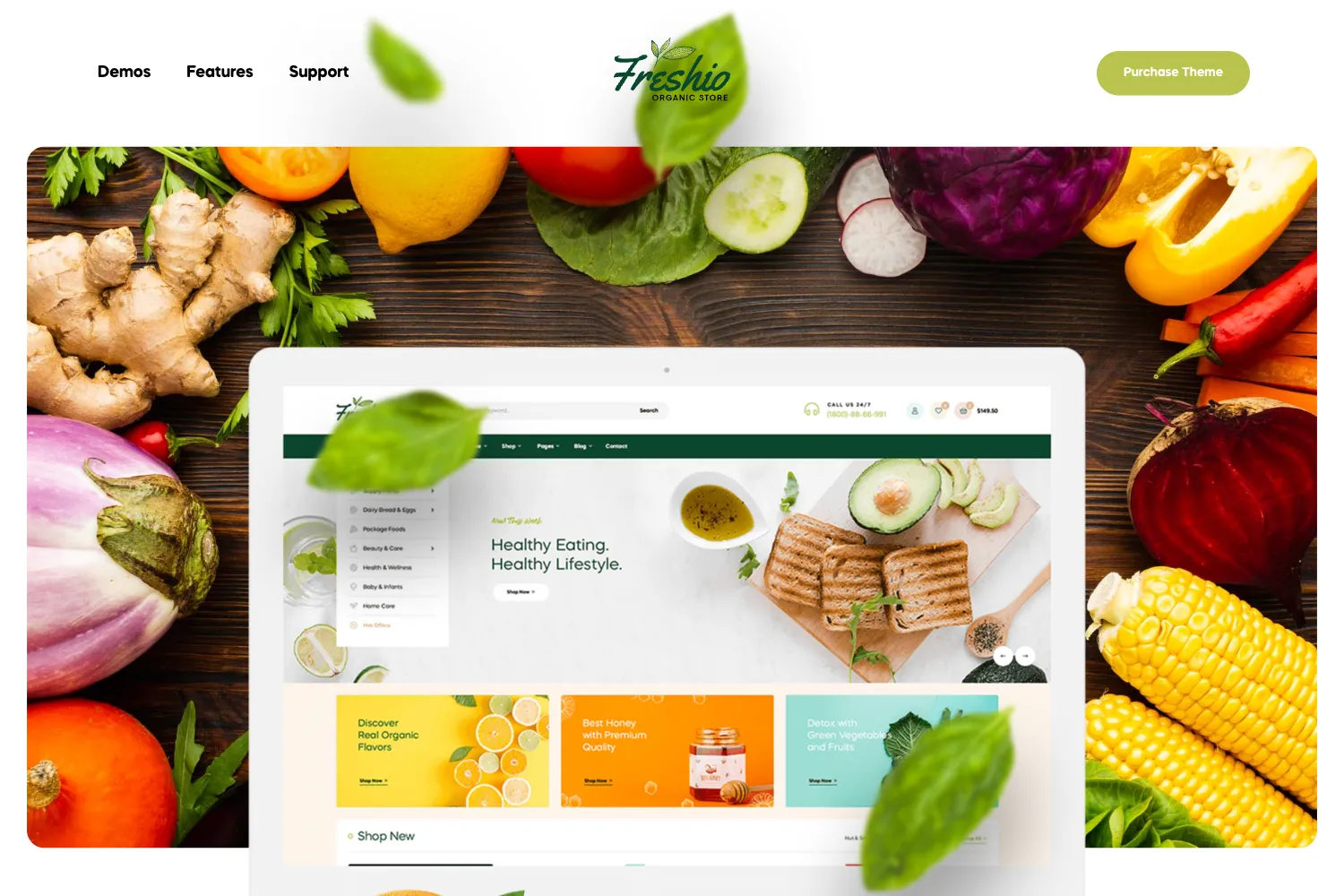 Freshio - Organic & Food Store WordPress Theme