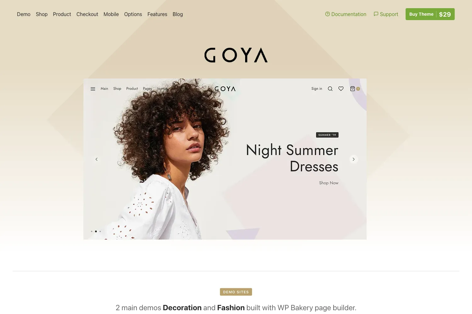 Goya - Modern WooCommerce Theme