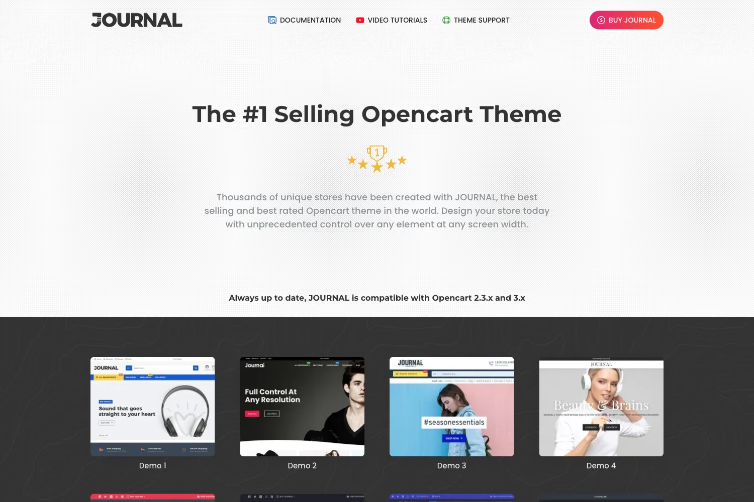 Journal - Advanced Opencart Theme Framework