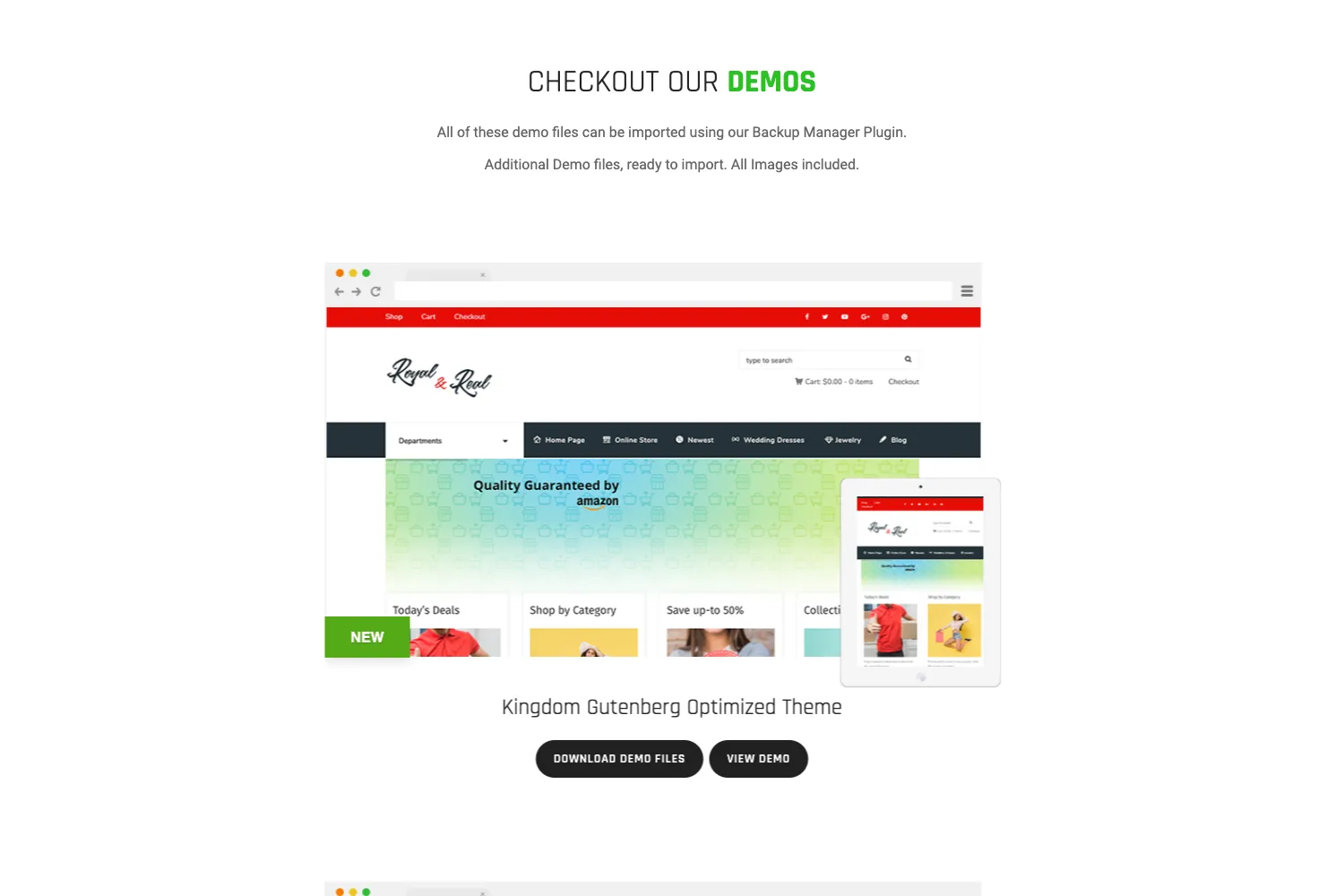 Kingdom - WooCommerce Amazon Affiliates Theme