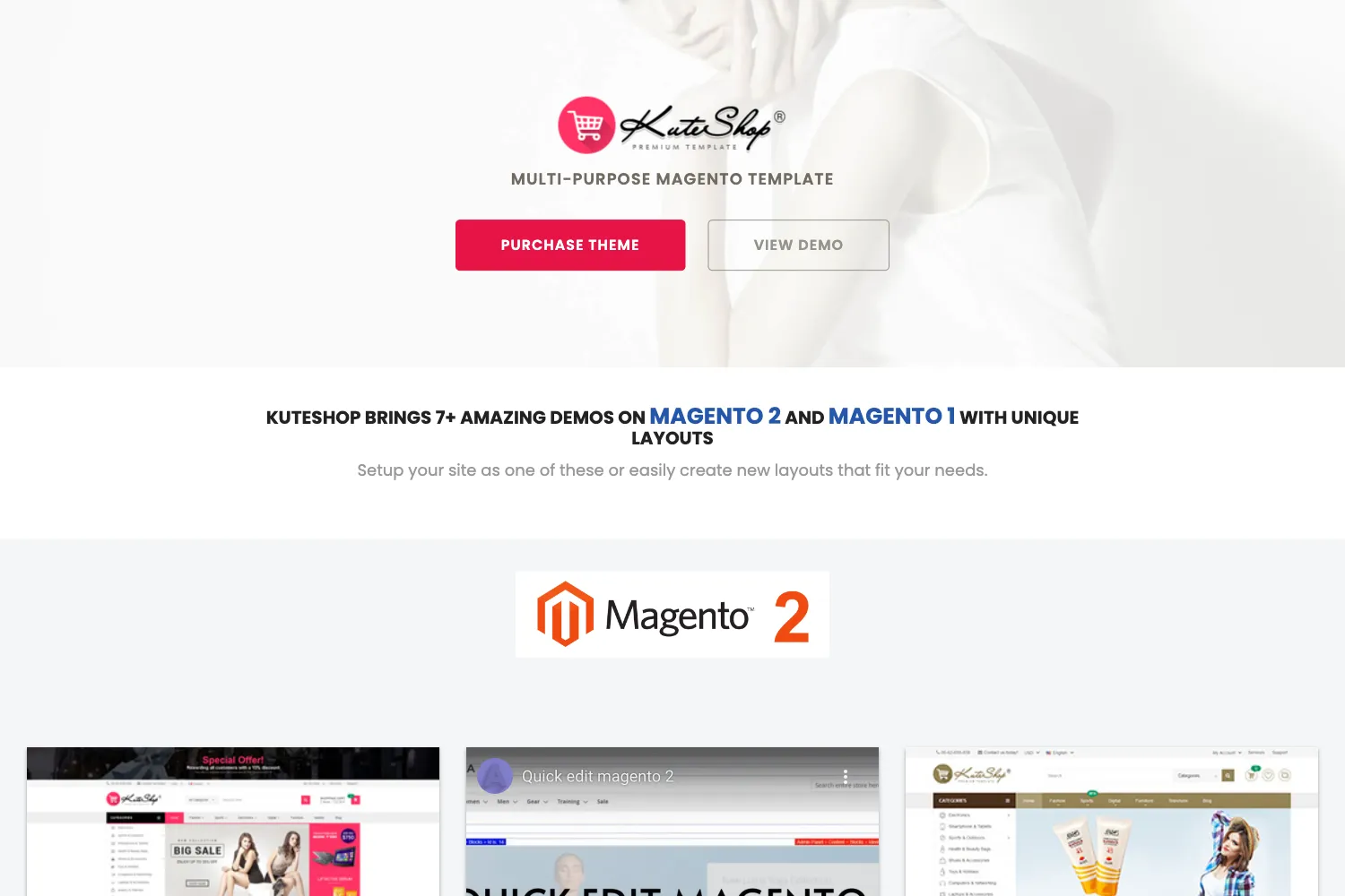 KuteShop Responsive Magento 2 Theme | RTL supported