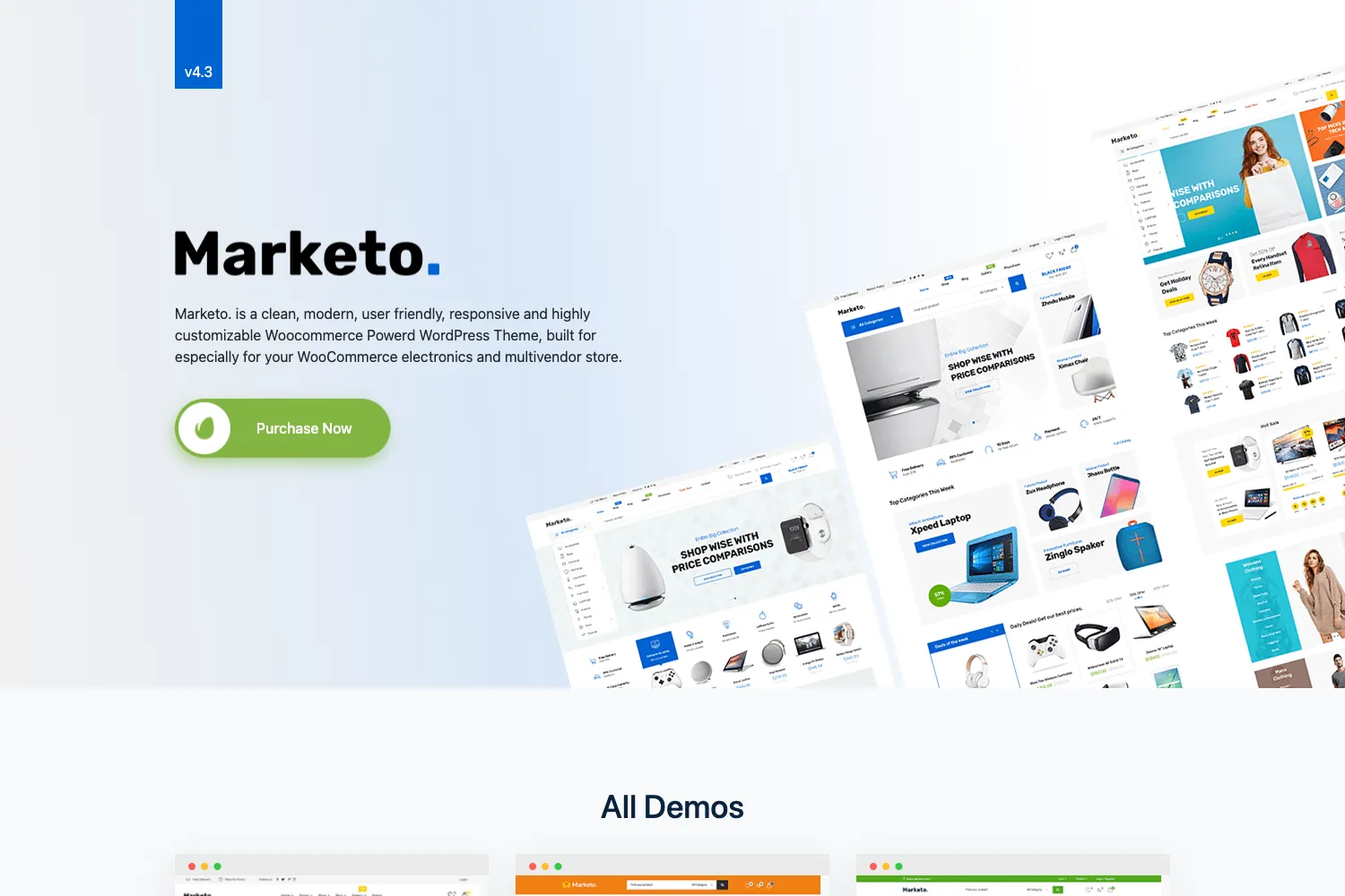 Marketo - eCommerce & Multivendor Marketplace Woocommerce WordPress Theme