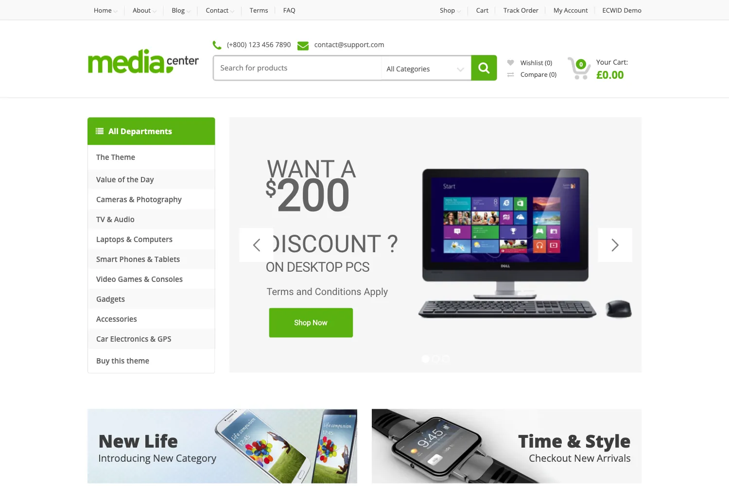 MediaCenter - Electronics Store WooCommerce Theme