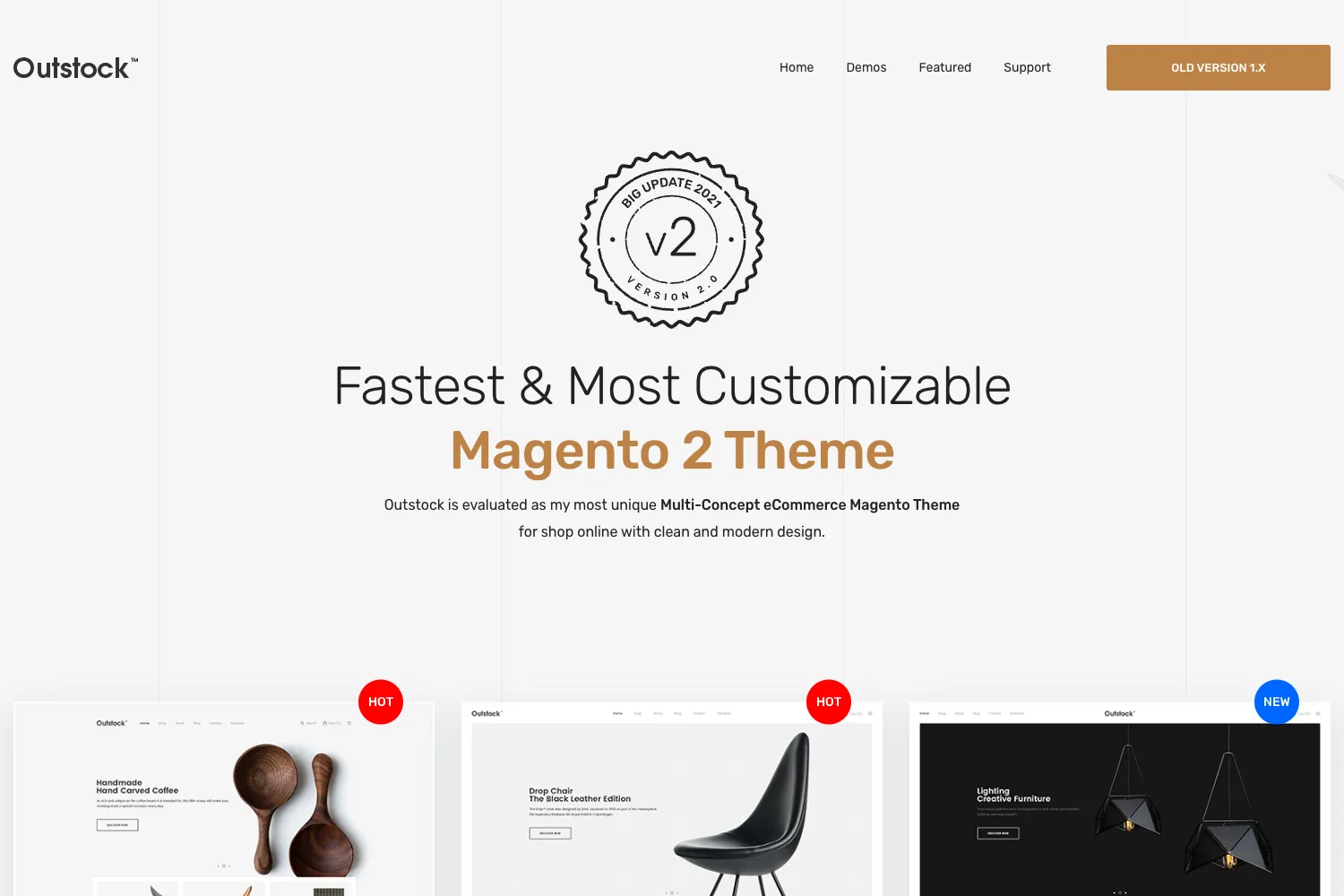 Outstock - Magento 2 / Adobe Commerce Responsive Furniture Theme