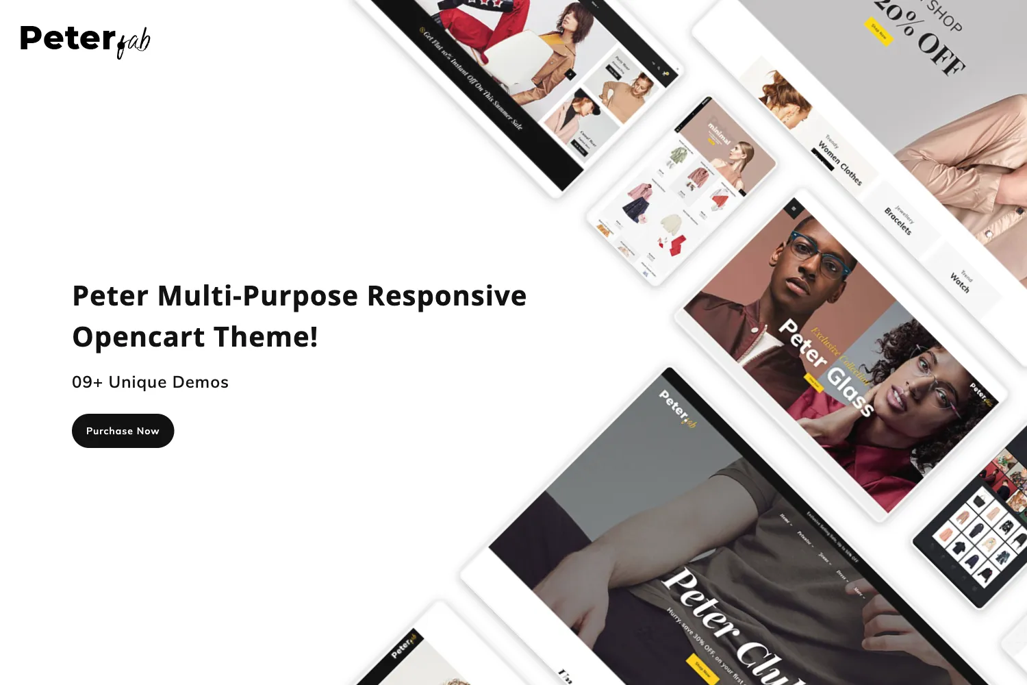 Peter - eCommerce OpenCart Theme for Fashion Apparels & Boutique Shop