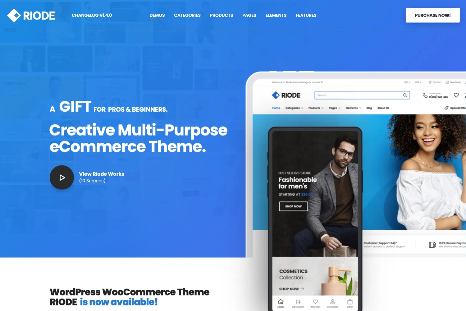 Riode | Multi-Purpose WooCommerce Theme
