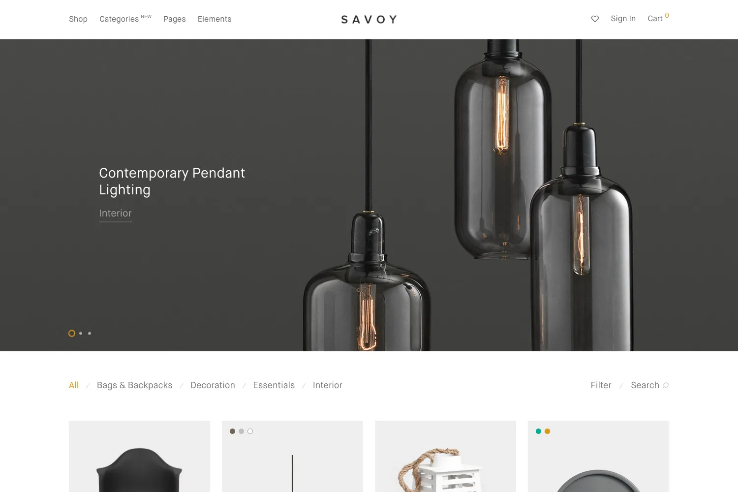 Savoy - Minimalist AJAX WooCommerce Theme