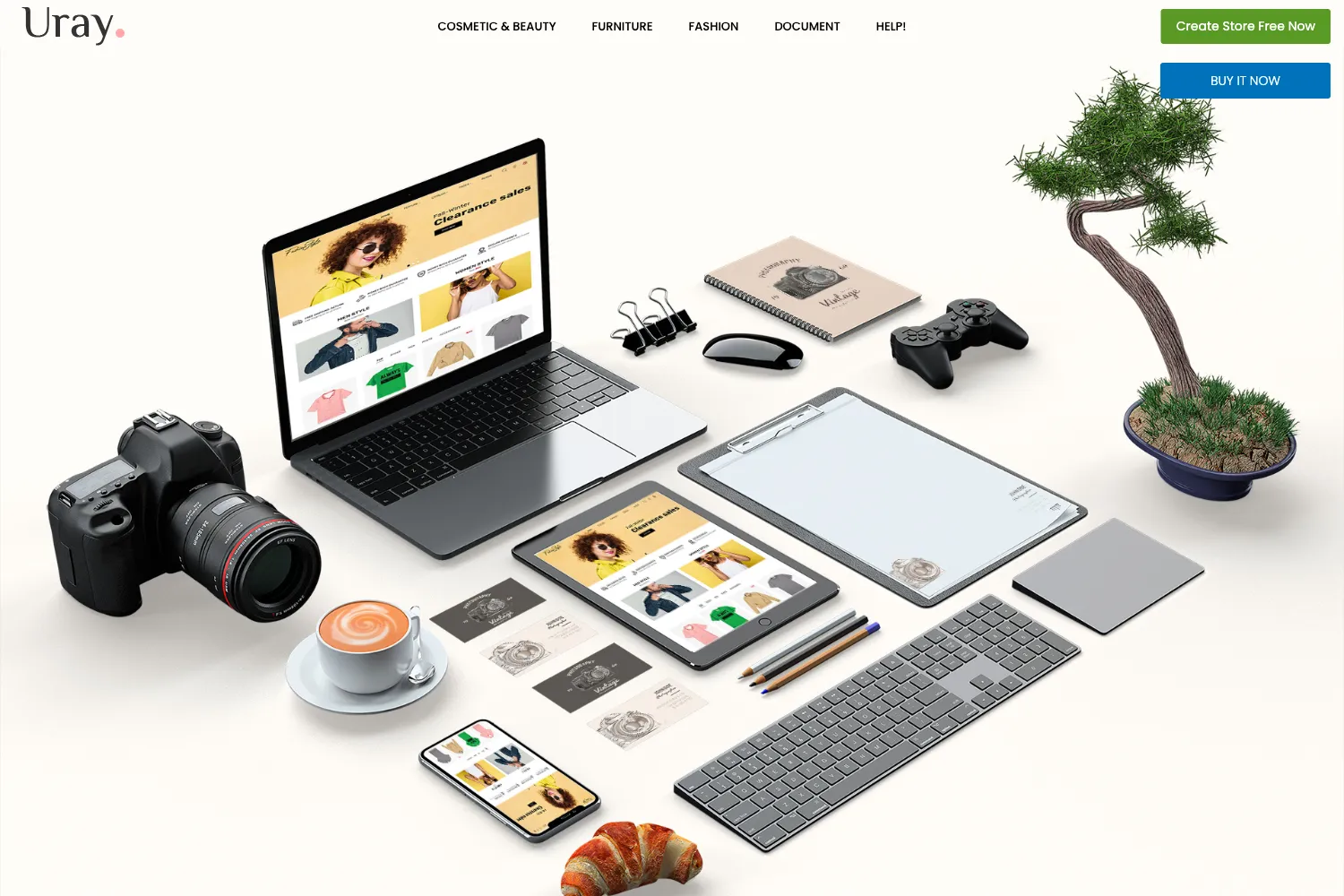 Uray - Fashion, Furniture, Cosmetic & Beauty Shopify Theme