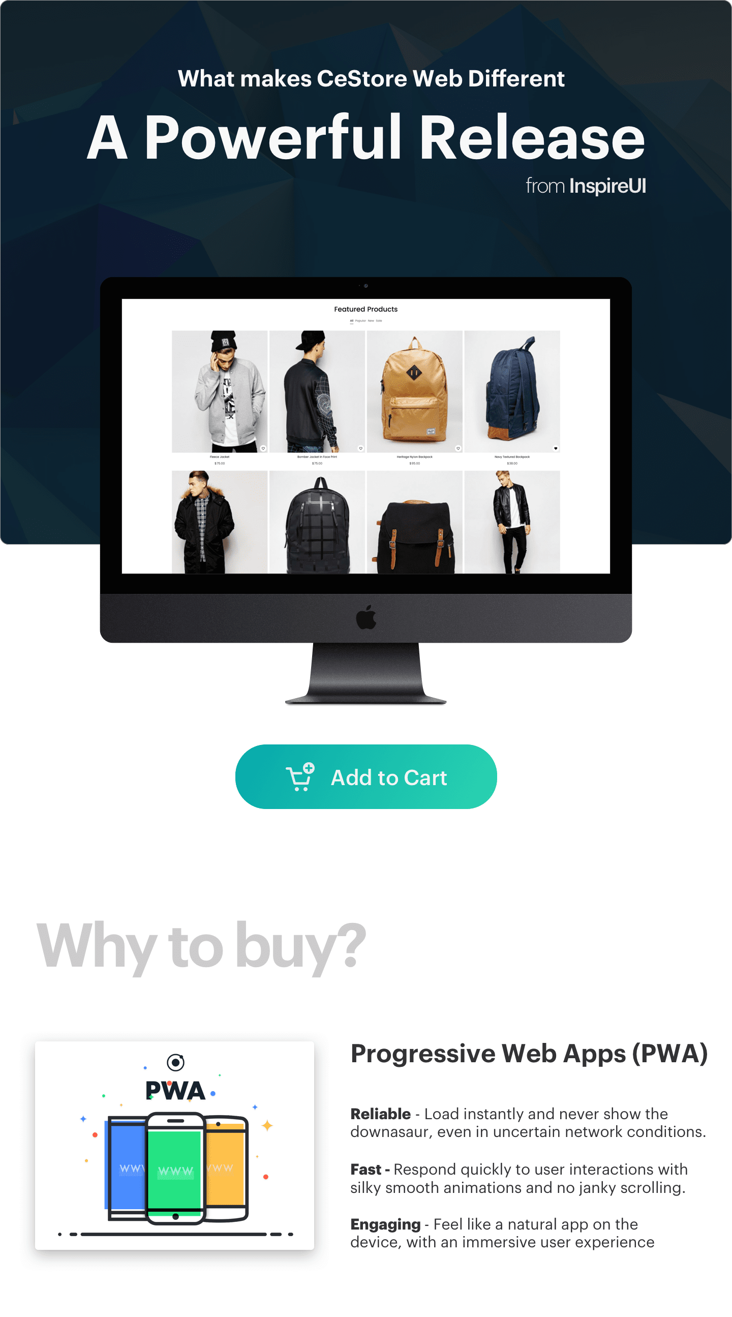 CeStore Web -Ecommerce Progressive Web Apps Template by ReactJS & MongoDB - 1