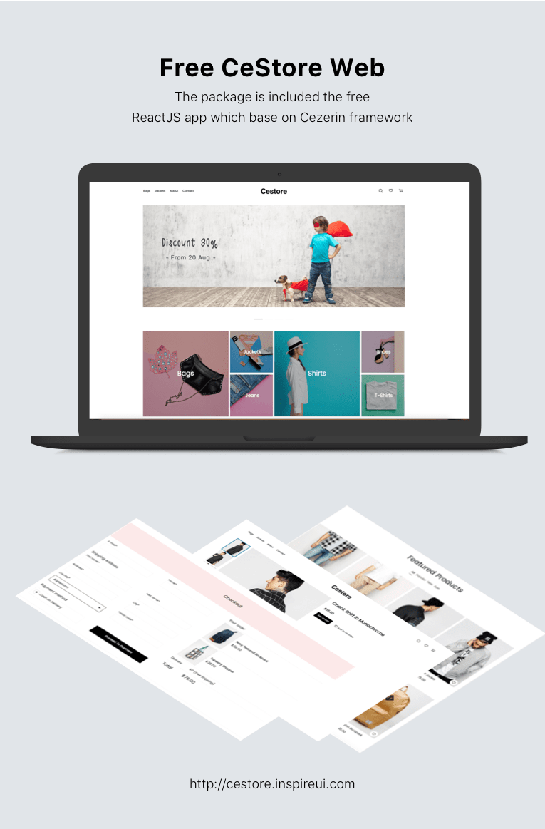 CeStore - ReactJS web app & React Native mobile app for e-commerce - 7